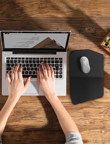 SOUNDANCE Ergonomic Mouse Pad with Wrist Rest Memory Foam Support, Black in Saudi Arabia