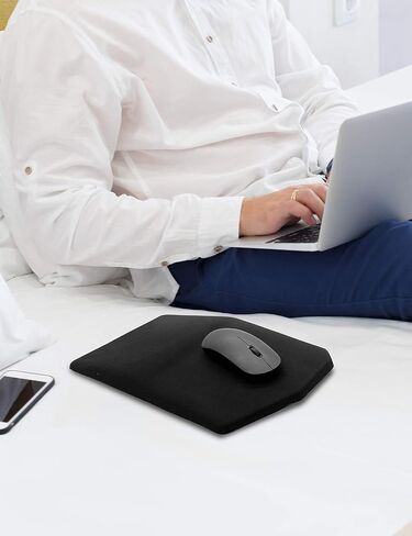 SOUNDANCE Ergonomic Mouse Pad with Wrist Rest Memory Foam Support, Black in Saudi Arabia