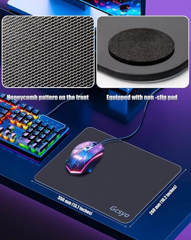 لوحة ماوس ألعاب زجاجية احترافية لجهاز Logitech G502/G PRO/G703، لوحة ماوس كبيرة غير قابلة للانزلاق لسطح زجاجي خاص للاعبين مع دقة وسرعة محسنة للتحكم السلس بالماوس in Saudi Arabia