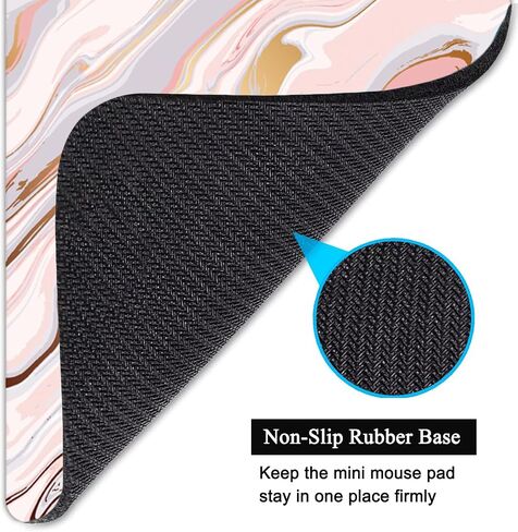 Small Mouse Pad, Mini Mouse Pad 6 X 8 Inch with Non-Slip Rubber Base for Keyboard Tray Laptops Wireless Mouse Home Office Travel, Washable & Portable (Abstract Colorful Marble 01) in Saudi Arabia