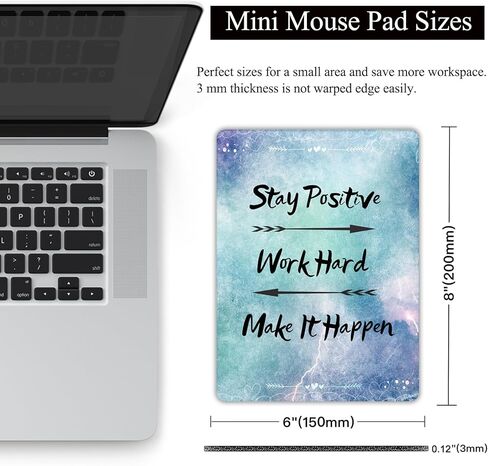 لوحة ماوس صغيرة، لوحة ماوس صغيرة مقاس 6 × 8 بوصة مع قاعدة مطاطية مضادة للانزلاق وقماش ليكرا مريح لعلبة لوحة المفاتيح وأجهزة الكمبيوتر المحمولة والماوس اللاسلكي والمنزل والمكتب والسفر، قابلة للغسل والمحمولة (رخام وردي) in Kuwait