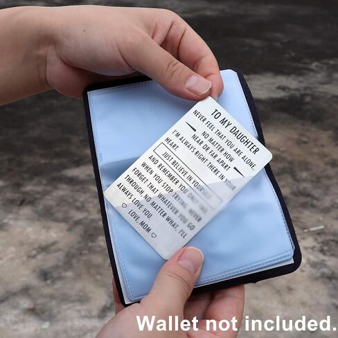 هدايا XYBAGS للابن من الأب، إلى ابني، إدراج بطاقة محفظة منقوشة مع اقتباسات ملهمة، عيد الميلاد، عيد الميلاد، التخرج، أفكار الهدايا in Saudi Arabia