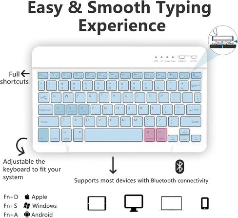 MMK for iPad Air 11 inch case with Keyboard (M4/M3/M2), Wireless in Kuwait