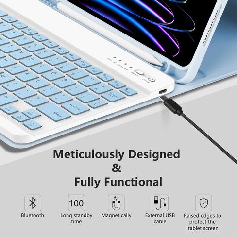 MMK for iPad Air 11 inch case with Keyboard (M4/M3/M2), Wireless in Kuwait