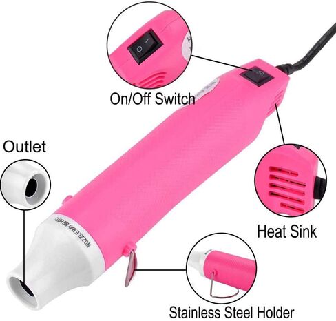 5PCS Bubble Buster Tool for Making Epoxy Glitter Tumblers,Protable Heat Gun for DIY Acrylic Resin Cups Tumblers to Remove Air Bubbles,Magic Epoxy Brushes for Even Smooth (Pink) in Kuwait