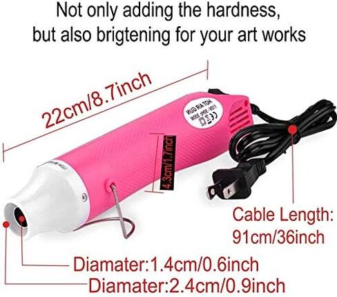 5PCS Bubble Buster Tool for Making Epoxy Glitter Tumblers,Protable Heat Gun for DIY Acrylic Resin Cups Tumblers to Remove Air Bubbles,Magic Epoxy Brushes for Even Smooth (Pink) in Kuwait