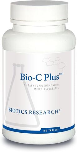 يوفر Biotics Research Bio C Plus فيتامين C على هيئة أسكوربات معدنية مختلطة مع بيوفلافونويدات الحمضيات، وSOD، والكاتلاز. فيتامين سي بلس بيوفلافونويدس، مضادات الأكسدة القوية، الجهاز المناعي، 100 قرص in Saudi Arabia