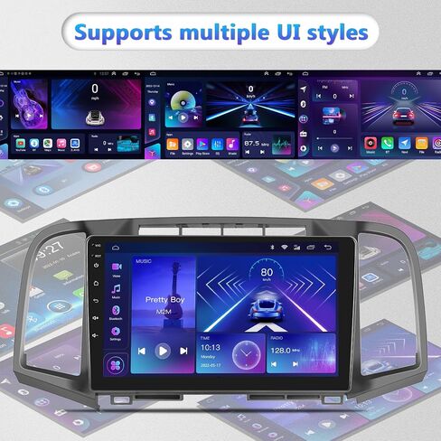 2G+64G لسيارة Toyota Venza 2009-2016 ستيريو سيارة Android مع Carplay لاسلكي Android Auto، شاشة لمس 9 بوصة راديو سيارة بلوتوث يدعم نظام تحديد المواقع والملاحة واي فاي HiFi Audio FM SWC USB + كاميرا احتياطية عالية الدقة in Saudi Arabia