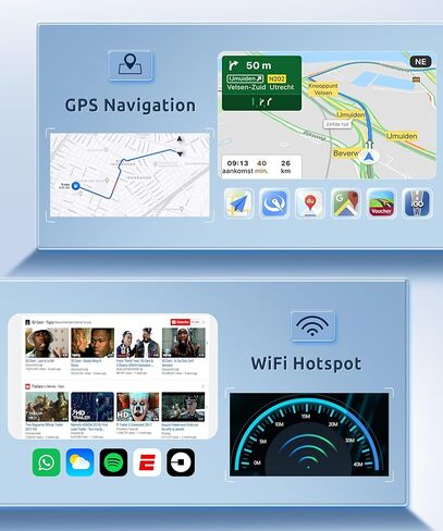 【2G+64G】 لسيارة Toyota Camry(Auto A/C) 2006-2011 ستيريو راديو السيارة Android، Carplay اللاسلكي Android Auto 9.7 بوصة شاشة تعمل باللمس، مستقبل صوت بلوتوث للسيارة يدعم نظام تحديد المواقع العالمي (GPS) وكاميرا احتياطية FM/RDS HiFi SWC in Saudi Arabia