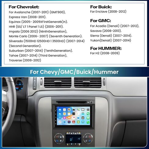 Android 13 Car Radio for GMC Sierra Yukon Chevrolet Buick Chevy Silverado, Zomolither 7" Touchscreen GPS Head Unit with Bluetooth iOS/Android Mirror Link WiFi FM/RDS SWC Dual USB+ Backup Camera in Saudi Arabia