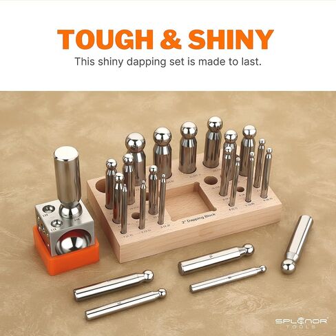 أدوات Splenor Tools من الفولاذ مقاس 2 بوصة مربعة الشكل ومجموعة 24 ثقبًا - لصنع المجوهرات - قالب تشكيل المعدن - أدوات التشكيل in Kuwait