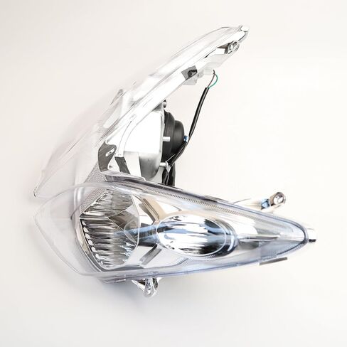 Minho Motorcycle Head Light Assembly 12V 35W Fit for Chinese Scooter Jonway 125cc 150cc 4 Generations,Halogen Yellow Light in Saudi Arabia