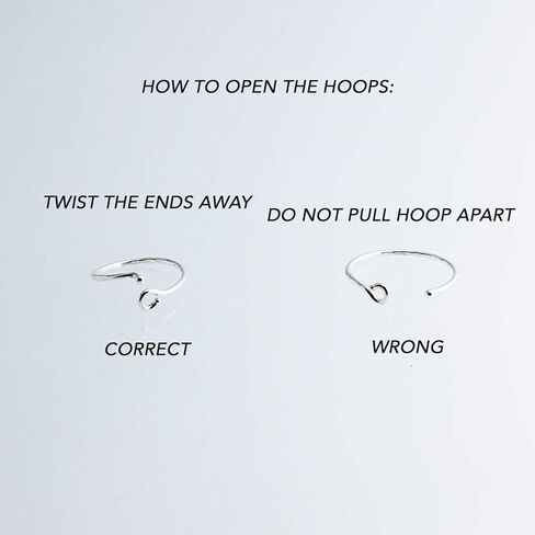 أقراط هوجي هوب رفيعة 8 مم غضروفية من الذهب عيار 14 قيراط مملوءة بشحمات الأذن الصغيرة والرفيعة (8 مم 21 مقياس/دائري ناعم) in Kuwait