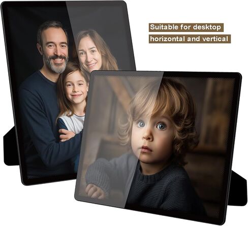 إطار صورة معدني Bluesun مقاس 8 × 10 بوصة، زجاج إطار صورة مقاس 8 × 10، إطار صورة رفيع مقاس 8 × 10 أسود، يمكن أن يكون عموديًا وأفقيًا، غير لامع لديكور الحائط والطاولة (8 × 10، أسود) in Kuwait