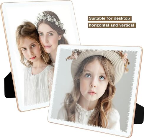 إطار صورة معدني Bluesun مقاس 8 × 10 بوصة، زجاج إطار صورة مقاس 8 × 10، إطار صورة رفيع مقاس 8 × 10 أسود، يمكن أن يكون عموديًا وأفقيًا، غير لامع لديكور الحائط والطاولة (8 × 10، أسود) in Kuwait