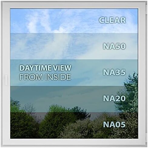 BDF NA50 Window Film Sun Control and Heat Rejection Black (Light) - 36in X 12ft in Saudi Arabia
