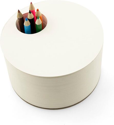 لوحة رسم Three by Three Seattle Jotblock مقاس 4.75 × 4.25 بوصة مع 6 أقلام رصاص ملونة للمذكرات والملاحظات والرسومات والحروف والمزيد في المكاتب أو الفصول الدراسية أو المنزل (550 صفحة، عبوتان) in Kuwait