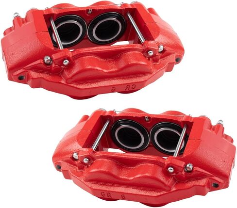 TRQ Front Brake Caliper Set Compatible with 2016-2019 Toyota Sequoia 2016-2018 Tundra in Saudi Arabia