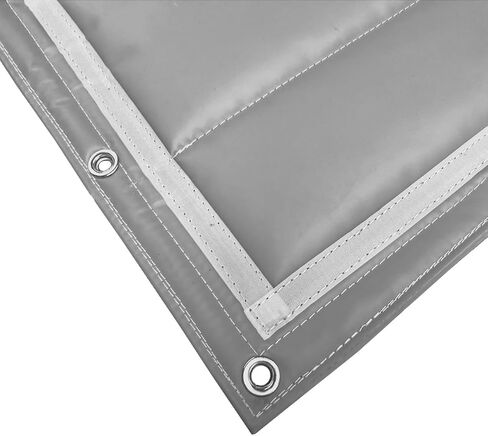 Sound Barrier 39.37" x 78.74", Thickened Sound Insulation Cotton, Waterproof, Flame Retardant, Soundproof Blanket for Door, Can be Hung as Convenient Sound Barrier Fence During Construction in Kuwait