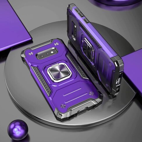 for Galaxy S10E Case with Screen Protector,Shockproof Drop Test Slim Fit Case with Car Mount Kickstand Lightweight Protective Cover for Galaxy S10E,Blue in Saudi Arabia