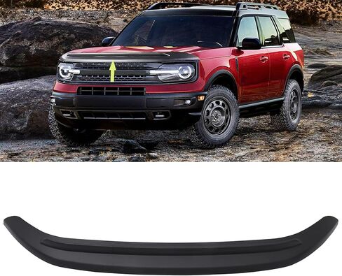 KaiWell غطاء محرك السيارة منحرف يصلح لفورد برونكو سبورت 2021 2022 2023 غطاء محرك السيارة درع حامي حجر الحرس الملحقات ماتي الأسود in Kuwait