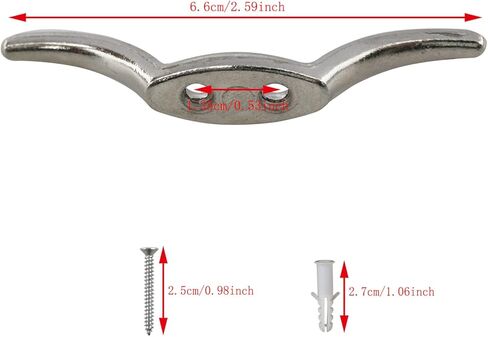 حبل المربط هوك سارية العلم المربط هوك الفولاذ المقاوم للصدأ قارب حبل المرابط هوك للمنزل مكتب نافذة الستائر وأعمدة العلم القوارب المظلات القماش المشمع-6 قطع in Kuwait
