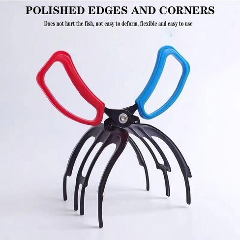 3 Claw Fish Gripper with Locks Lanyard Metal Fishing Pliers Gripper Fish Control Clamp, Portable Fish Grabber Fishing Tools for Most Freshwater Fish Grip Tackle Holder in Saudi Arabia