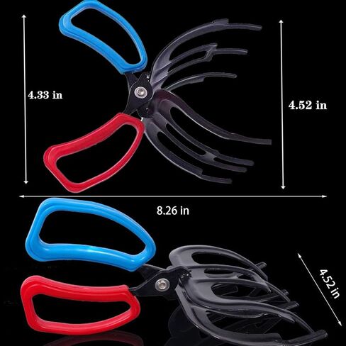 3 Claw Fish Gripper with Locks Lanyard Metal Fishing Pliers Gripper Fish Control Clamp, Portable Fish Grabber Fishing Tools for Most Freshwater Fish Grip Tackle Holder in Saudi Arabia