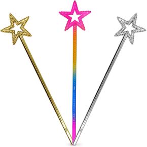 3 Pcs Star Wands Fairy Princess Wand for Girls Birthday Party Dress Up in Saudi Arabia