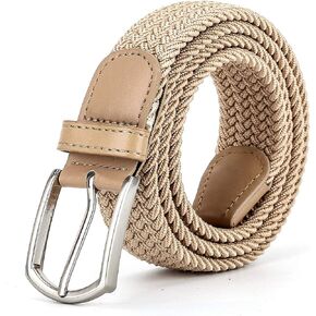 Braided Canvas Woven Elastic Stretch Belts for Men/Women/Junior with Multicolored in Saudi Arabia