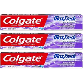Colgate Max Fresh Toothpaste - KnockOut - With Odor Neutralizing Technology - Net Wt. 6 OZ (170 g) Per Tube - Pack of 2 Tubes in Kuwait
