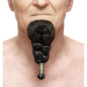 Mustaches Self Adhesive Pharaoh Fake Beard, Novelty, False Facial Hair, Costume Accessory for Adults, Black Color in Kuwait