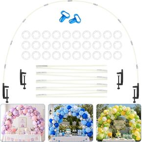 13FT Table Balloon Arch Kit Stand – Adjustable Balloon Arch Stand for Table, Reusable Balloon Table Arch Frame for Birthday, Baby Shower, Graduation, Wedding Party Decorations in Kuwait