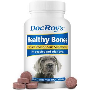 Doc Roy's Healthy Bones Calcium & Phosphorus Chews for Dogs & Cats, 100ct in Kuwait