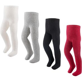 Ehdching 5 Pack Baby Toddler Girls Children Cable Knit Cotton Tights Leggings Stocking Pants in Kuwait