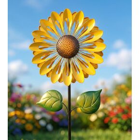 Wind Spinner Outdoor, Yard Decorations Outdoor, Sunflower Garden Decor in Kuwait