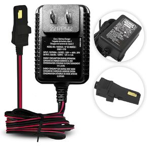 12 Volt 1 Amp Replacement Charger, Compatible for Power Wheels Battery 00801-1778 | 00801-2101, 12v Battery Charger for Ride On Toys and Kids 12V Electric Vehicles Made by Mattel in Kuwait