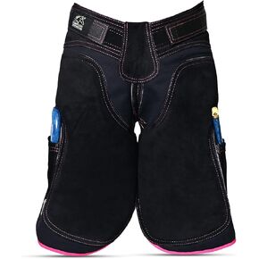 Equine Care Women's Farrier Apron Chaps, Back Support, 23in, Black/Purple in Kuwait