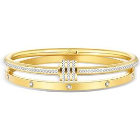 Gold Bracelets for Women 18K Gold Plated Love Friendship Bracelet With Cubic Zirconia Cuff Bangle Jewelry Set Witness the Gift of Love in Saudi Arabia