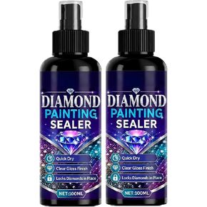 2Pc Diamond Art Sealer Spray,Quick Dry Gloss Finish Sealant for Diamond Art in Kuwait