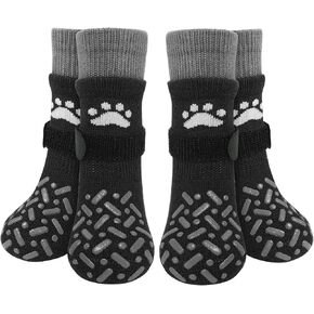 SCENEREAL Double-Ribbed Dog Socks to Prevent Licking Paws for Hot Pavement in Kuwait