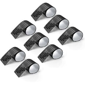 LONGKING 2364 Pieces Self-Adhesive Mirror Tiles, Square Mirror Stickers Mosaic Tiles, Glass DIY Craft Decoration, Disco Ball Tiles(Silver) in Kuwait