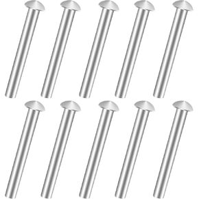 JINGIHE 10 PCS Rivets for Spade Handle, Solid Rivet Tool, Round Head Aluminum Rivets, Pop Rivet Tool, Countersunk Fasteners for Shovel Fork Handle Repair Rake Hoe Garden Lawnmower 50x6mm in Saudi Arabia
