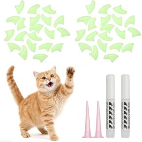 Cat Nail Caps Cat Claw Covers Kitten Claw Caps Soft Paws 40Pcs in Kuwait