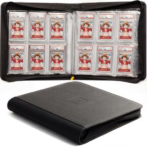 X PRO Graded Card Binder - Holds 60 Graded Slabs, Suitable for PSA and CGC Slabs | 6 Pocket Slab Binder Design | Ringless PSA Slab Binder | PSA Slab Case | Graded Card Holder for Long Term Storage in Kuwait