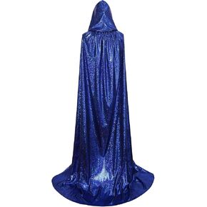 TOONRAIN Unisex Adult Shiny Full Length Bliling Halloween Christmas Party Cloak Costume Cape for Men and Women in Saudi Arabia