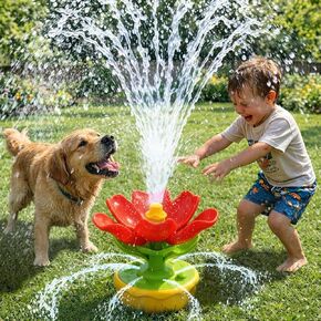 Sprinkler for Kids Outdoor Water Toys: 3 in 1 Flower Toddler Sprinkler Toy in Saudi Arabia