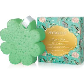 Spongellé Art Chinois Body Wash Infused Luxury Bath Buffer – Cleanses, Exfoliates, Massages & Nourishes Skin – All‑in‑One Aromatic Bath Sponge for 20+ Washes, Mystic Oud in Saudi Arabia