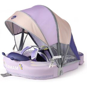 Mambobaby Float with Canopy & Tail, Non-Inflatable Infant Pool Float in Kuwait