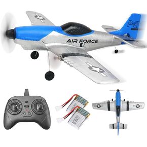 BEZGAR HQ089 RC Plane, Drones for Kids, 6-axis Gyro Remote Control Airplane, RC Helicopter, Easy Control for Beginners Toys with Colorful LED Navigation Lights(Green) in Kuwait